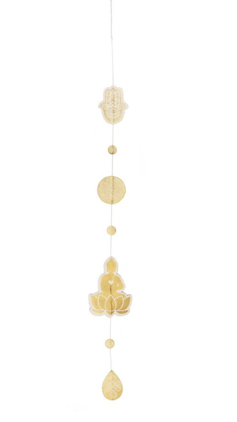 Hanger gelukssymbolen buddha fatima hand goud