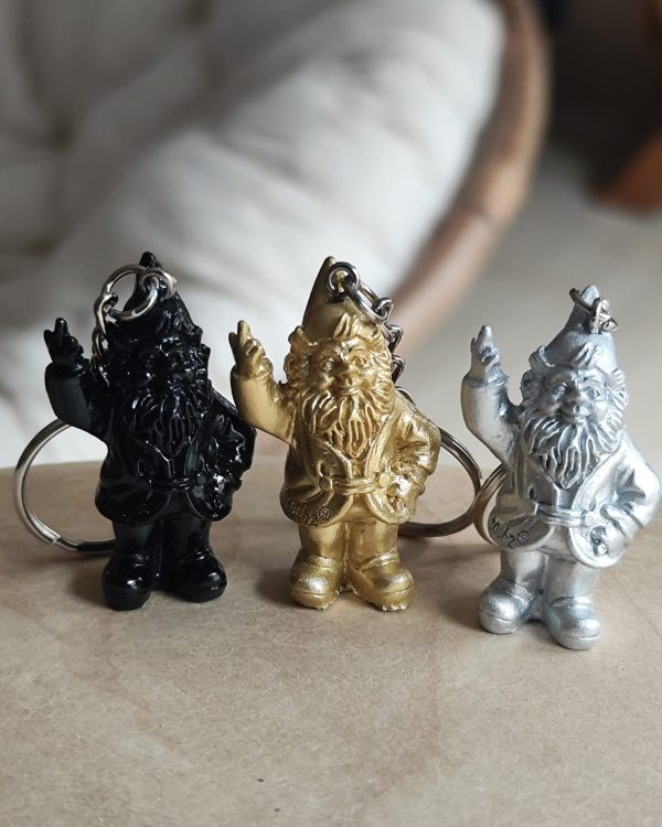 stoobz sleutelhanger fck you kabouter goud