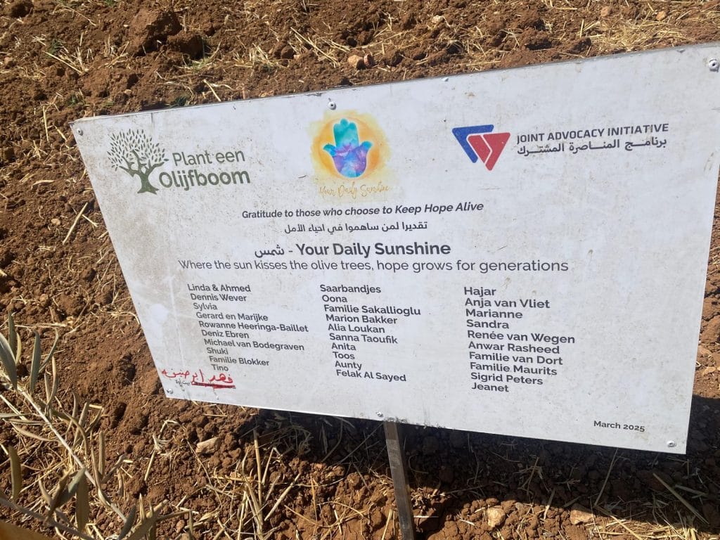 Olijfgaard Shams Westbank Beit Ula