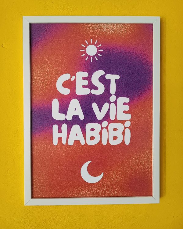 c'est la vie habibi A4 print premium papier