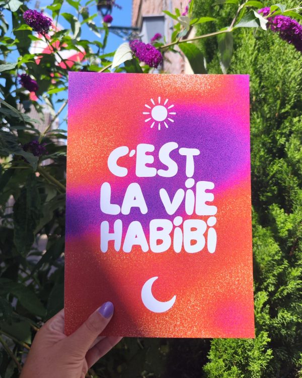 c'est la vie A4 pint Noor creative lab - plant een olijfboom