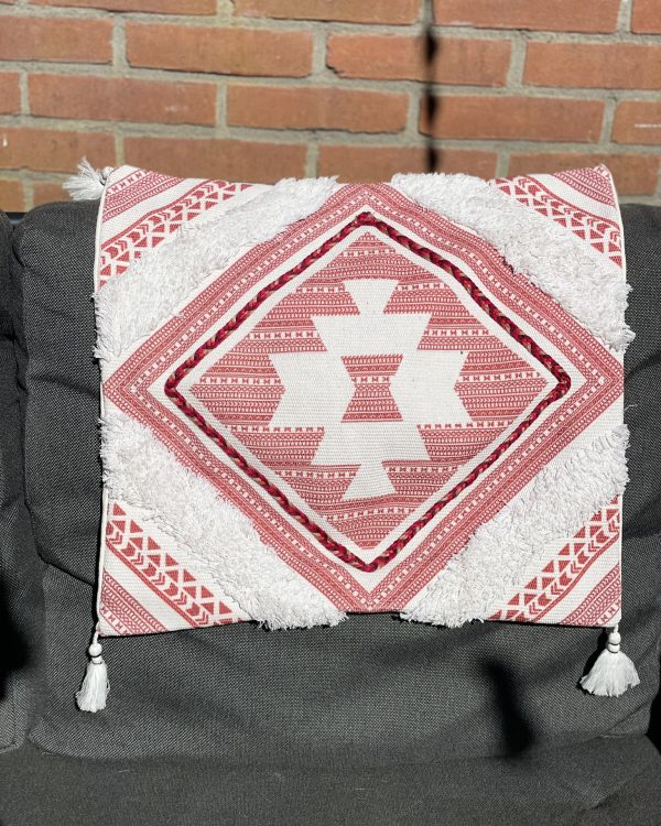 Rood witte kussenhoes uit Irak
